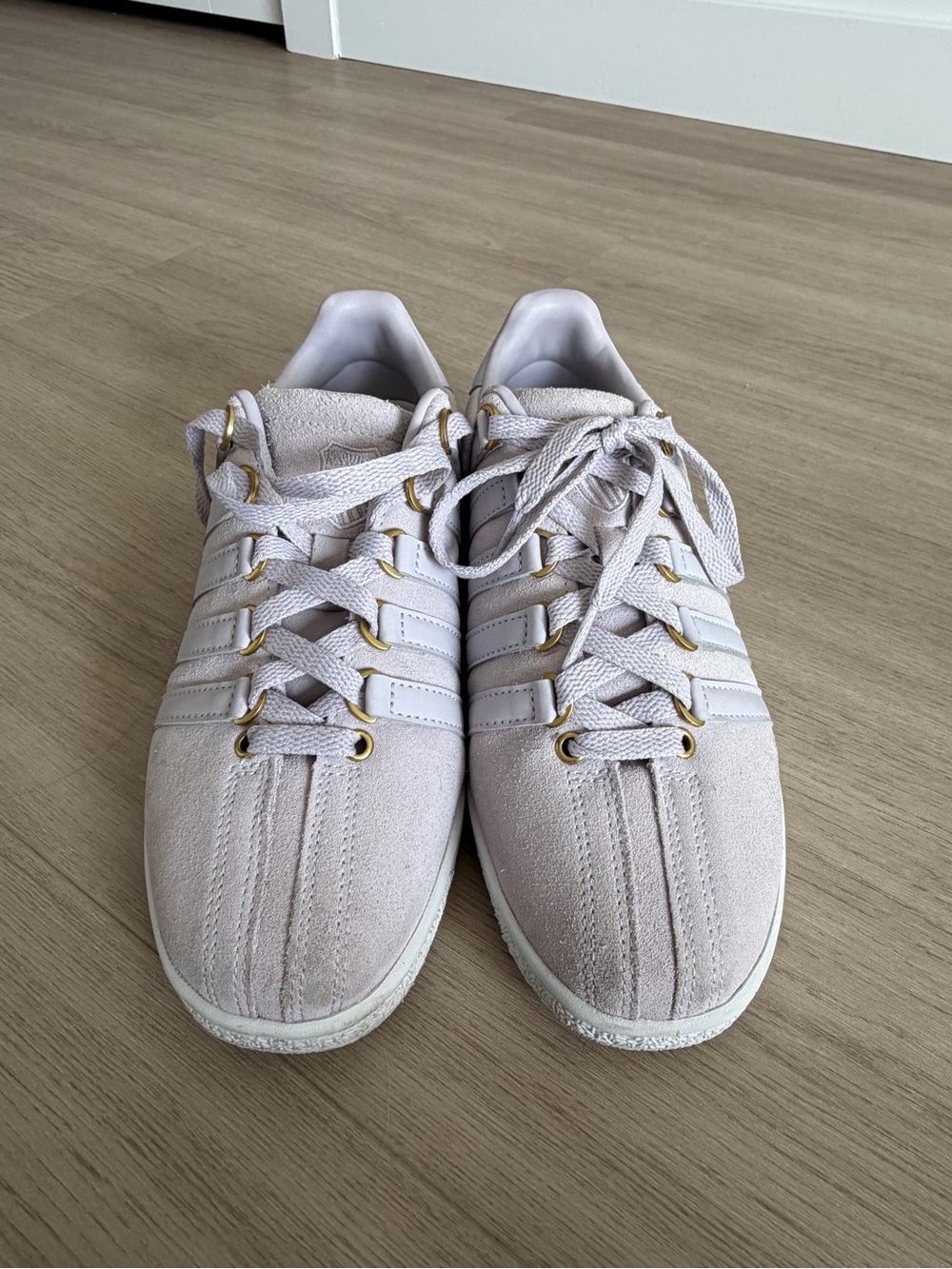adidas Women's Lavender Suede Low-Top Sneakers